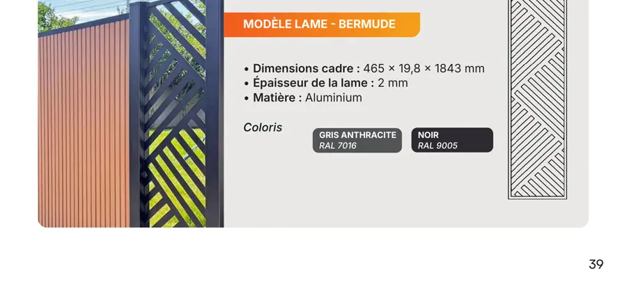 Lame Bermude Verticale