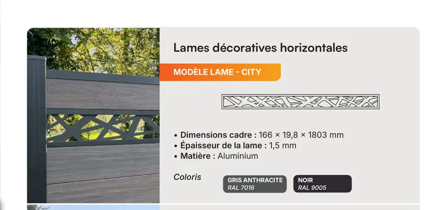 Lame Décorative City